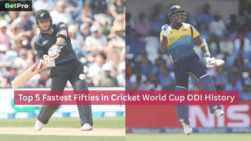 Fastest Fifties in Cricket World Cup ODI History