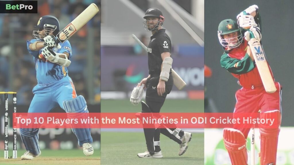 Most Nineties in ODI Cricket History