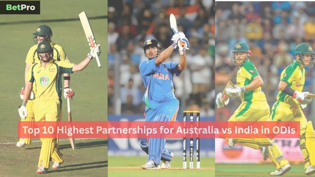 Highest Partnerships for Australia vs India in ODIs
