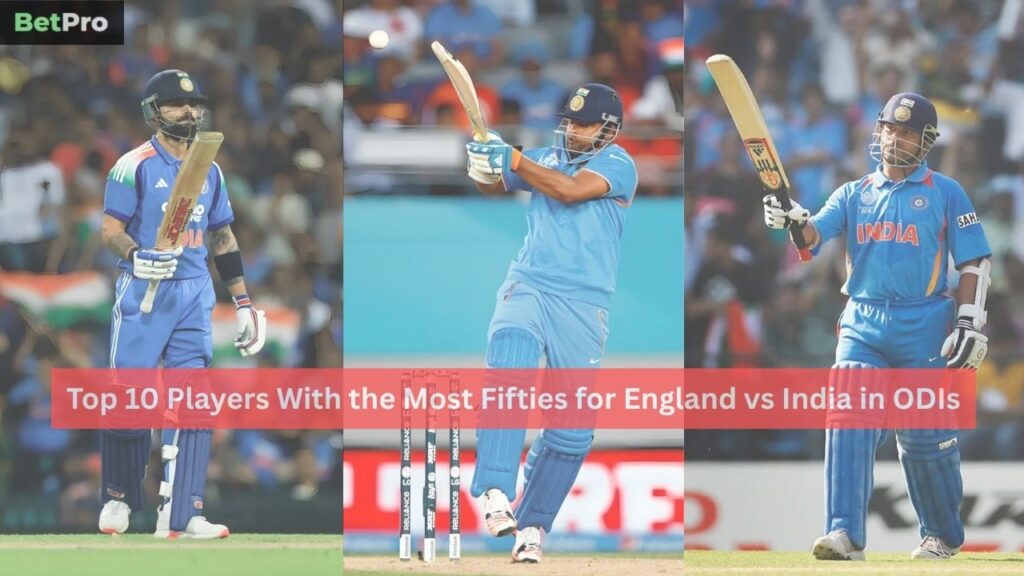 Most Fifties for England vs India in ODIs