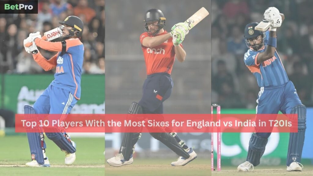 Most Sixes for England vs India in T20Is